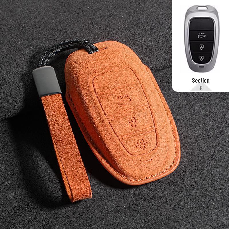 Suede Key Covers for Beijing Hyundai: ix35, MUFASA, Mingtu, Elantra, Yuena, Sonata