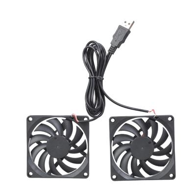 2Pcs High Airflows 8010 Computer Case Cooling Fan 5VDC 0.21A For Electronics Ventilation System