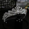 European Style New Bow Zircon Wedding Dress Bride Wedding Crown Tiara Crown Tiara Hair Accessories