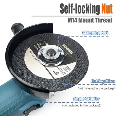 1pcs M14 M10 5/8-11 Pull Ring Angle Grinder Quick Release Self-Locking Power Chuck Pressing Plate Flange Nut