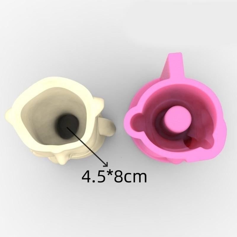 3D Boy Pen Holder Silicone Molds Table Ornament Mould Plaster Making Succulent Planter Mold DIY Craft Home Decorations