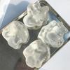 1/6 Peças Bola de Óleo de Coco Moldável para Apertar Alívio da Ansiedade Molde DIY Bola de Estresse Moldável Bola Transparente de Subida Lenta Elástica Brinquedo Sensorial Fidget