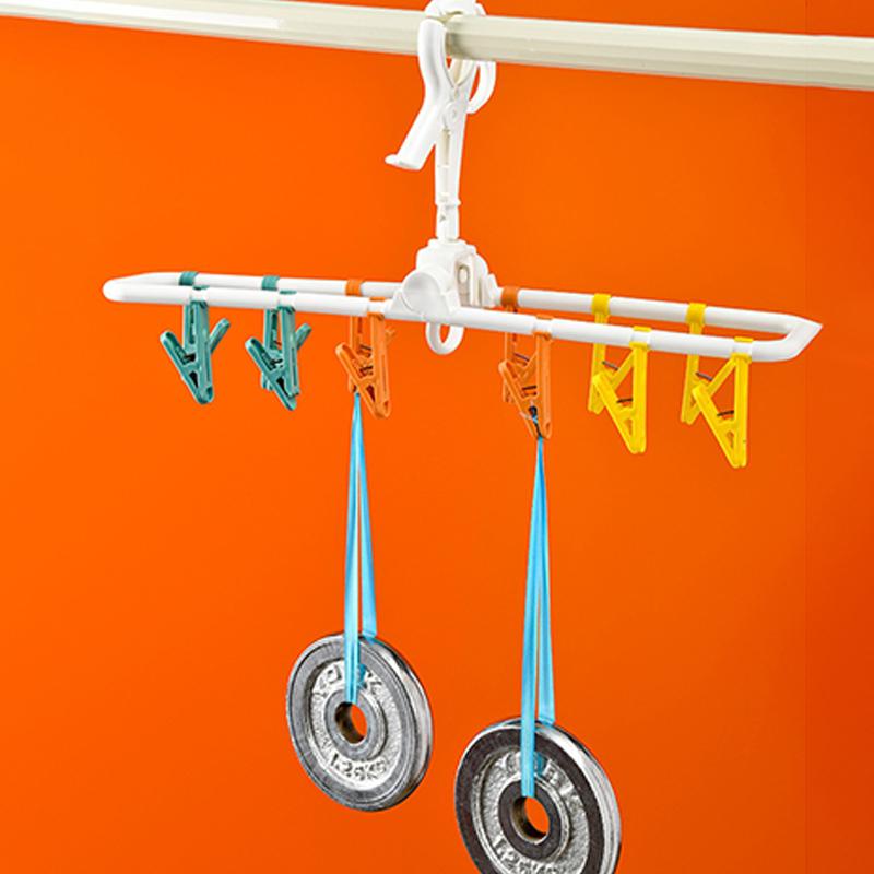 

Home Multifunctional Clothes Hanger Drying Clip Windproof Clothes Hanger Sock Clip 12 Clip Underwear Clip Travel Multifunctional