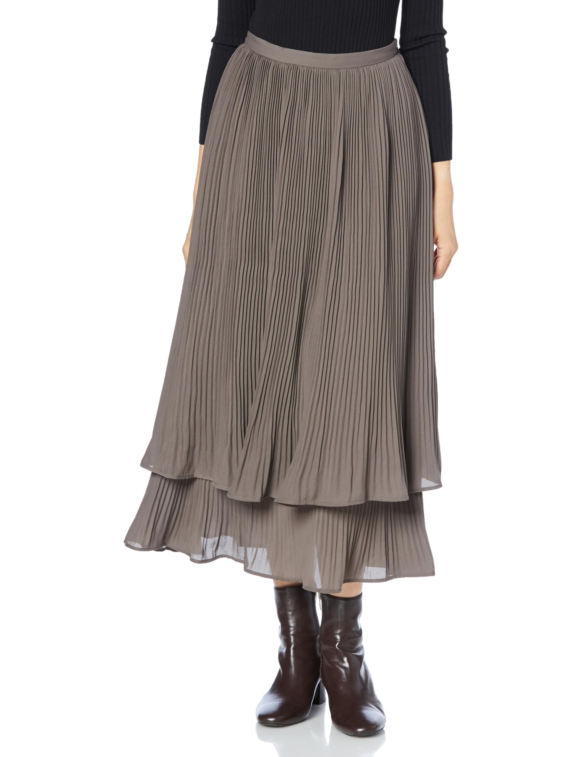 [Natural Beauty Basic] Tiered Pleated Skirt [Item]