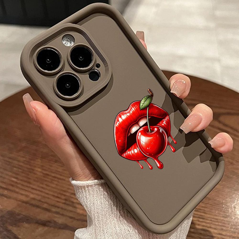 LZ18 Lips Kiss Silicone Phone Case for Xiaomi 11 Lite 5G 14T Redmi 14C 13C A3 Note 12 11 9 10 13 Pro Plus Shockproof Back Cover