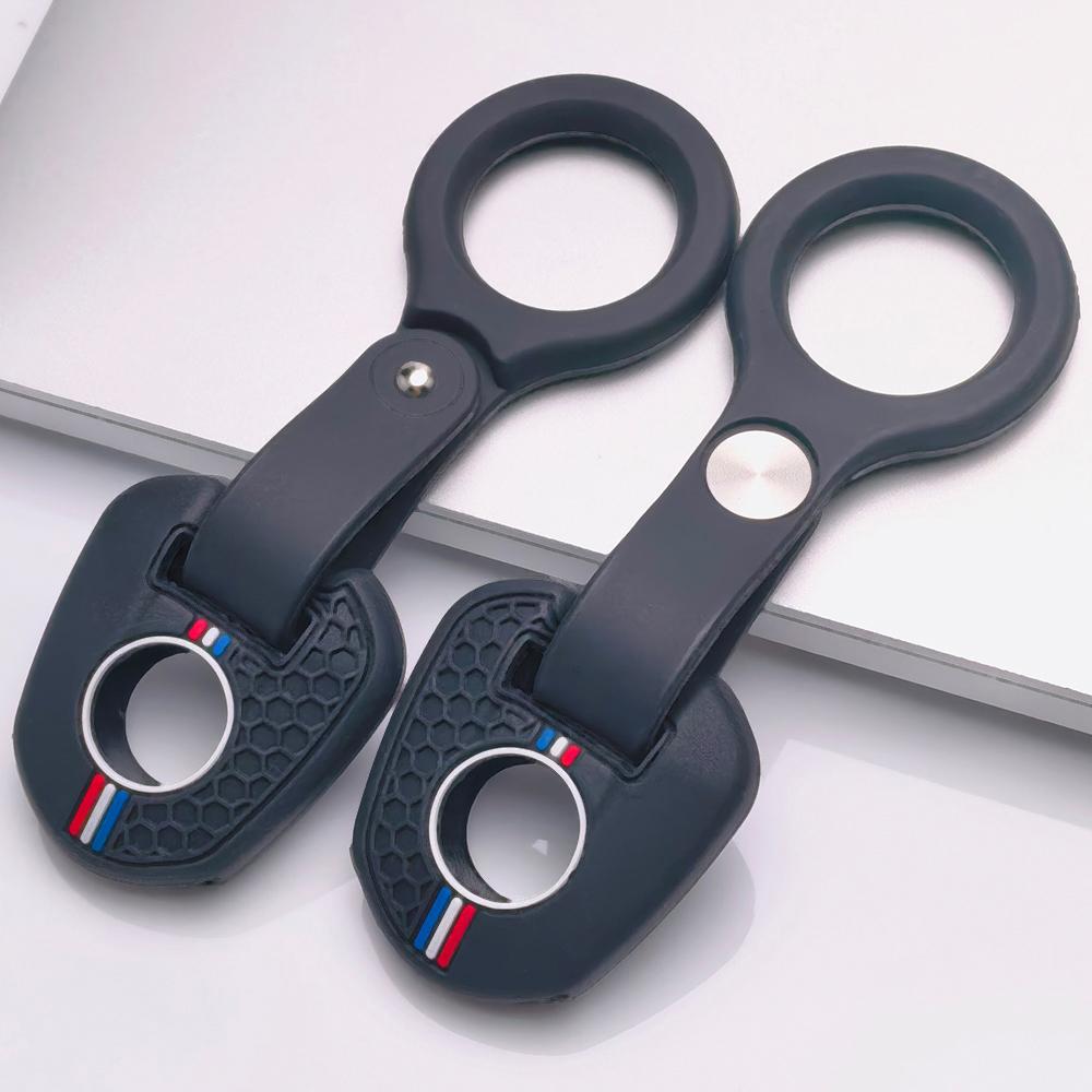 Honeycomb Silicone Key Fob Strap for Honda CB CBR PCX ADV FORZA X-ADV Africa Twin Rebel Honeycomb Texture Racing Stripe Detachable Keychain Holder
