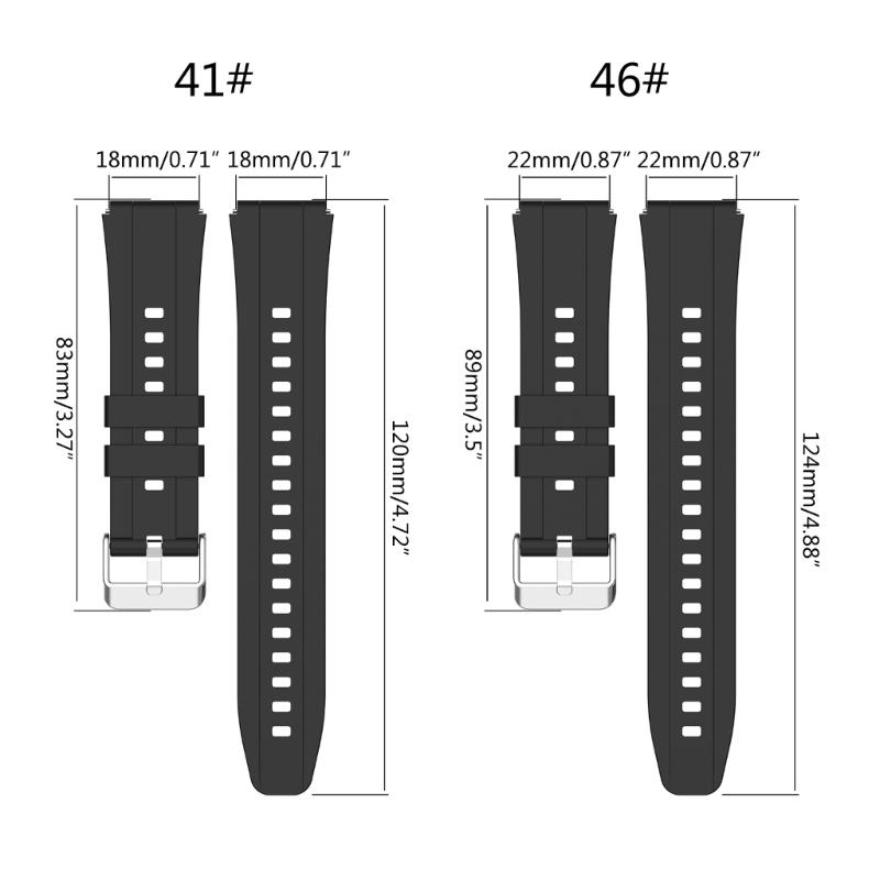 Soft Silicone Watch Bands for Watch Gt4 41mm/46mm Women and Men Sports Watch Bands Replacement