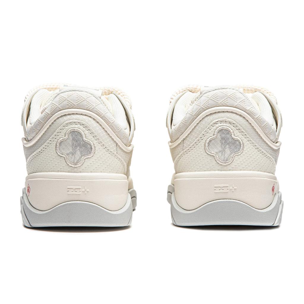 Li Ning Niedrige Skateboard-Schuhe Damen Ecru AGCU092-10