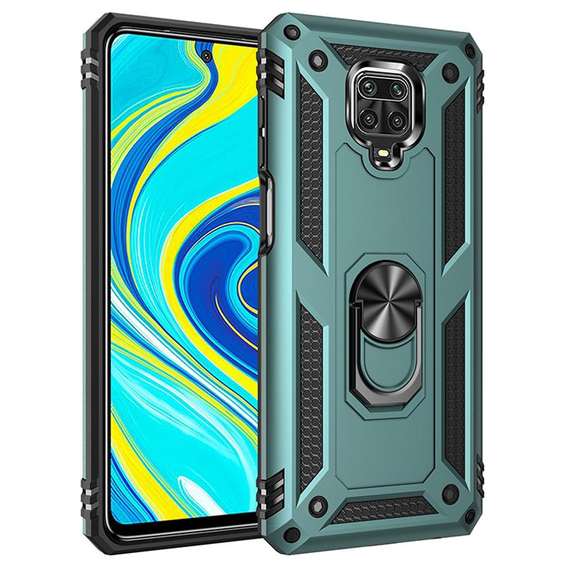 

Протиударний броньований магнітний металевий чохол для Xiaomi Redmi Note 10 9 X3 9c 9s 8T 8 7 Poco M3 11 F3 9A 7A K40 9T Pro Max 5G кільце-підставка Redmi Note 7 (Pro) зелений