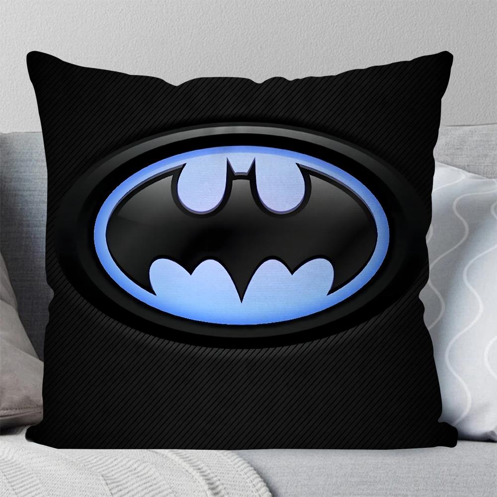 Cartoon COOL B-Batman Pillow Case Square Pillow Bedroom Sofa Leisure Comfort Cushion Car Living Room Home Decoration 40X40
