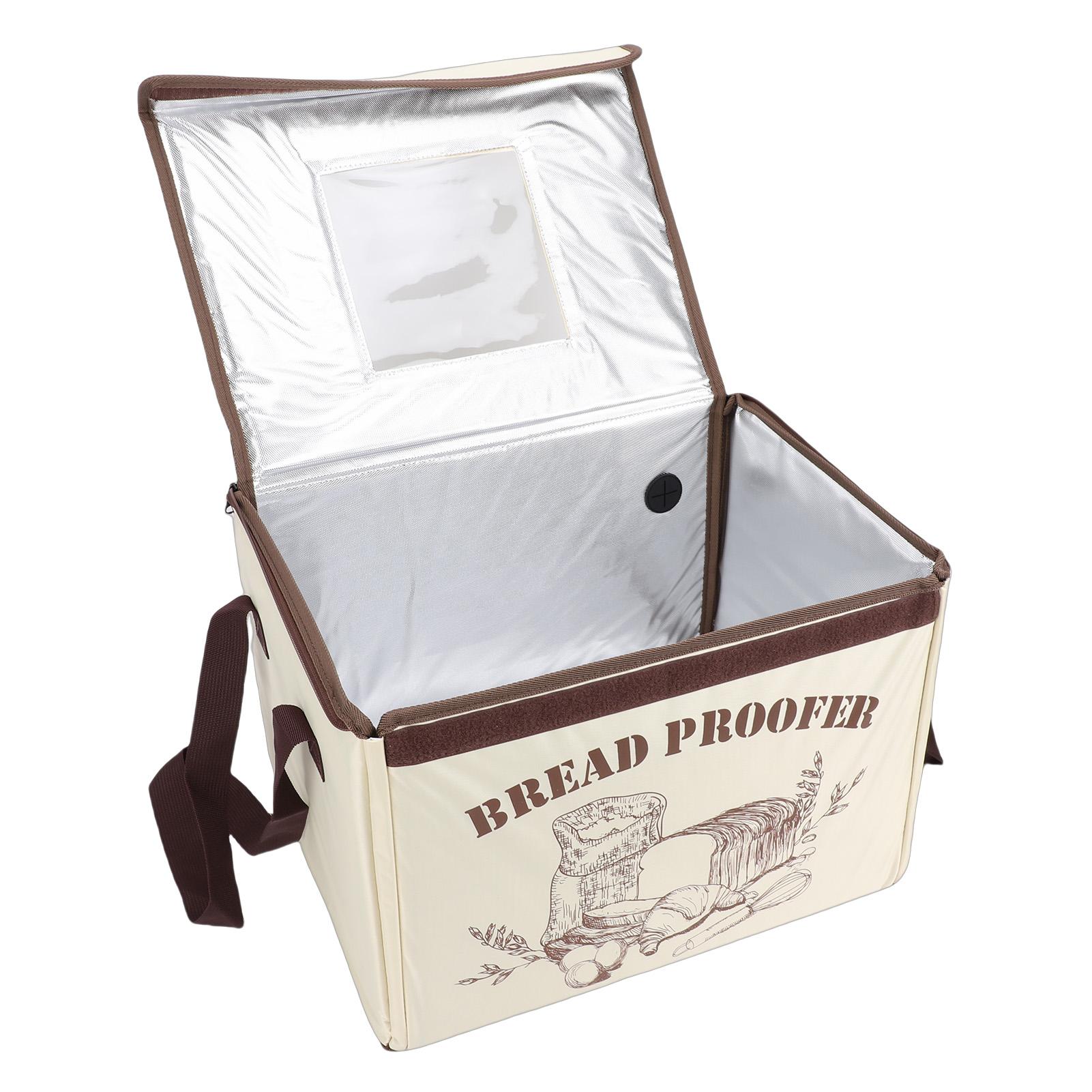 Folding Bread Proofing Box 3 Sided Heating Dough Proofer with 50 to 113 degrees F Temp Control Timer for Sourdough Bread Baking Pizza Yogurt