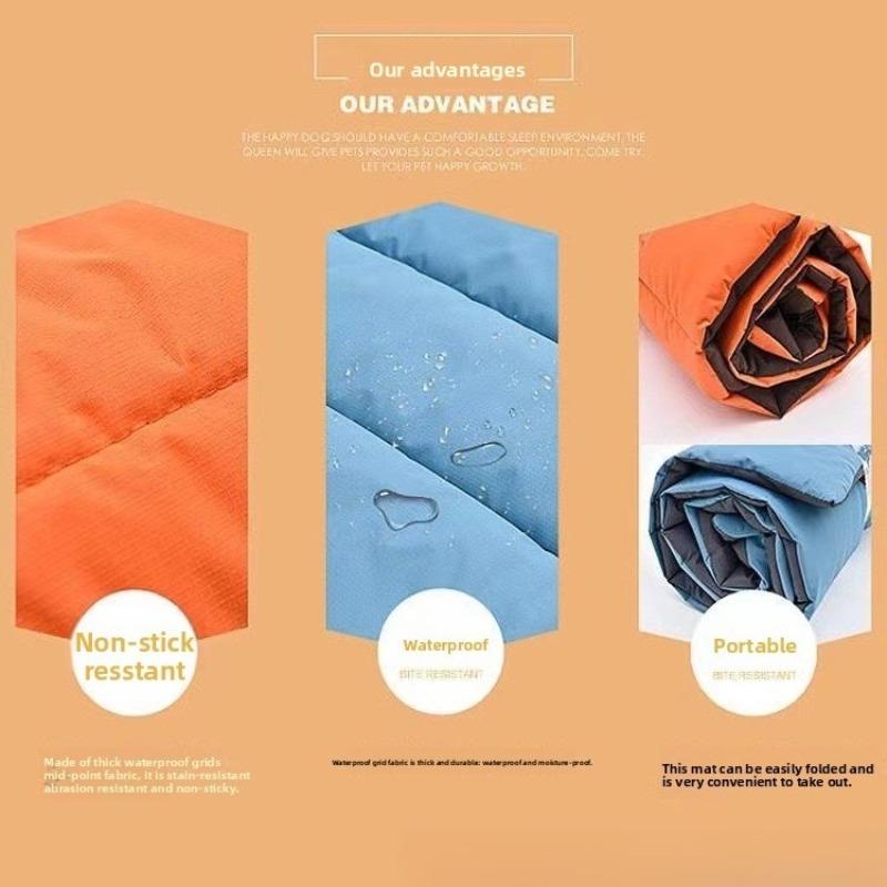 Four Seasons Dog Bed - Durable Chew-Resistant Dog Pad Large Dog Bed with Reversible Dual-Use Pad