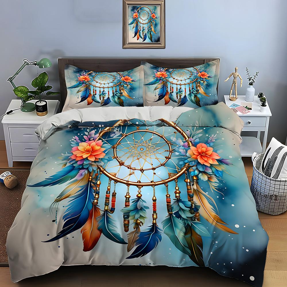 10 Sizes Fantasy Dream Catcher Print Bedding Set Duvet Cover 1 Duvet Cover 2 Pillowcases Adult And Kids Bedding Set Luxury