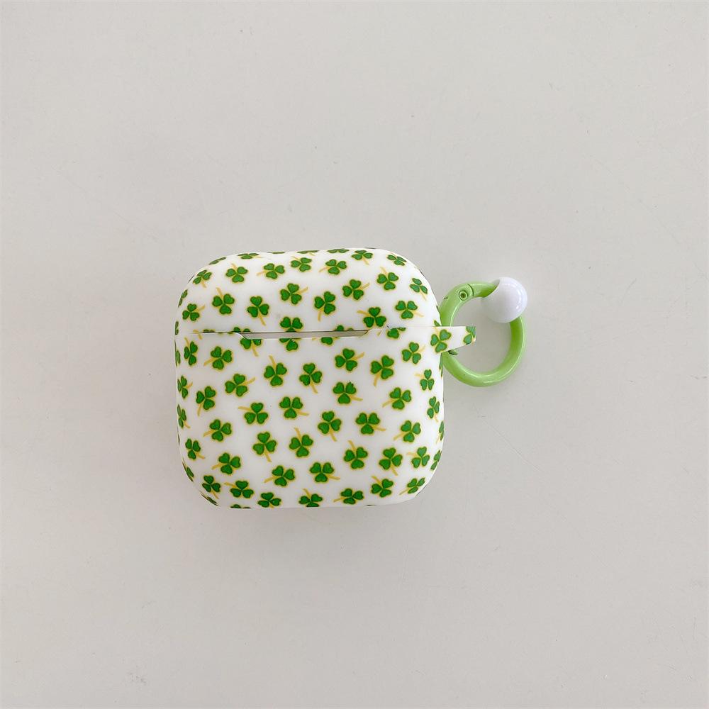 Small Fresh Clover Apple Earphone Cover for AirPods 1 /1 Generation Simple Protective Cover PRO1/1 Bluetooth Case