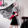 Halloween Adult Costume Movie 101 Loyal Dog Costume Black and White Witch Kuila Dress