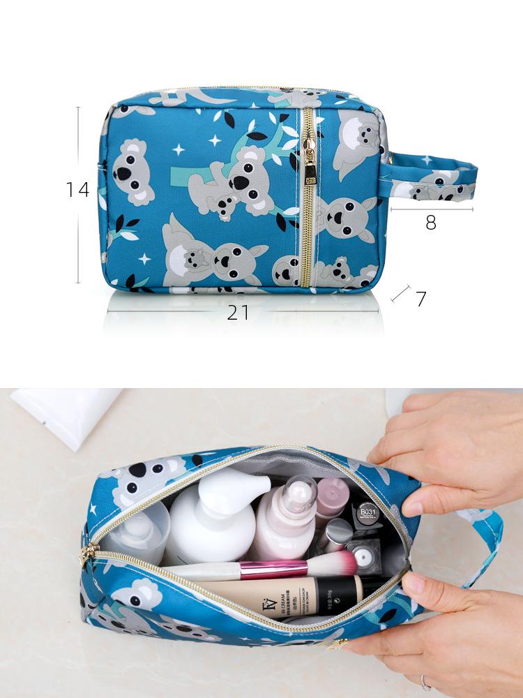 Stilvolle Damen Kleine Wasserdichte Oxford Reise-Toilettenartikel- und Kosmetik-Aufbewahrungstasche