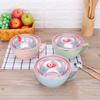 1PC Noodle Bowl with Handle Solid Stainless Steel Lid Food Container Rice Bowl Soup Bowls Instant Noodles Mixing Bowl
