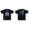 Heavyweight 260g Cotton Graphic Tee Men - Oversized Streetwear T-Shirt With Cartoon Ape Head Print Casual Wear