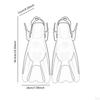 Set of Diving Fins, Swimming Snorkeling Training Fins with Lightweight Silicone Material