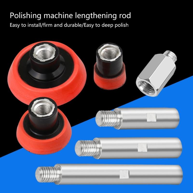 Backing Plater For M14 Thread Rotatable Polisher Hook Looping Back Plate Sanding Polishing Pad Soft Edges Abrasive Tool