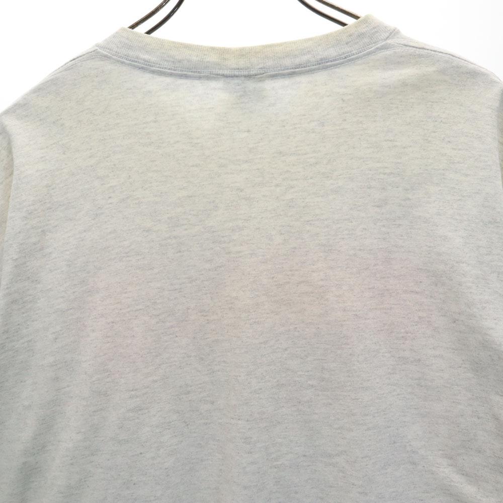 Delta 90s Print Short Sleeve Whale T-shirt XL Gray Old Vintage Men's Used