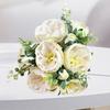 Wedding Bouquet Realistic Romantic Aesthetic Decorative Faux Silk Flower 10-headed Simulation Hibiscus