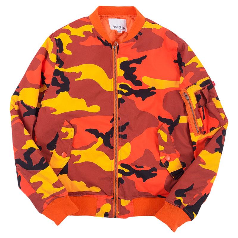 Męska kurtka pilotka MA1 w kamuflażu: Modna kurtka bejsbolowa inspirowana Siłami Powietrznymi USA na jesień/zimę