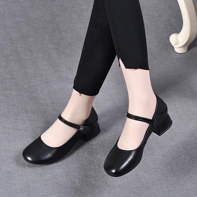 Scarpe piatte con punta arrotondata scarpe da donna primavera ed estate nuove comode tacco basso scarpe bambola velcro fibbia rotonda scollatura bassa