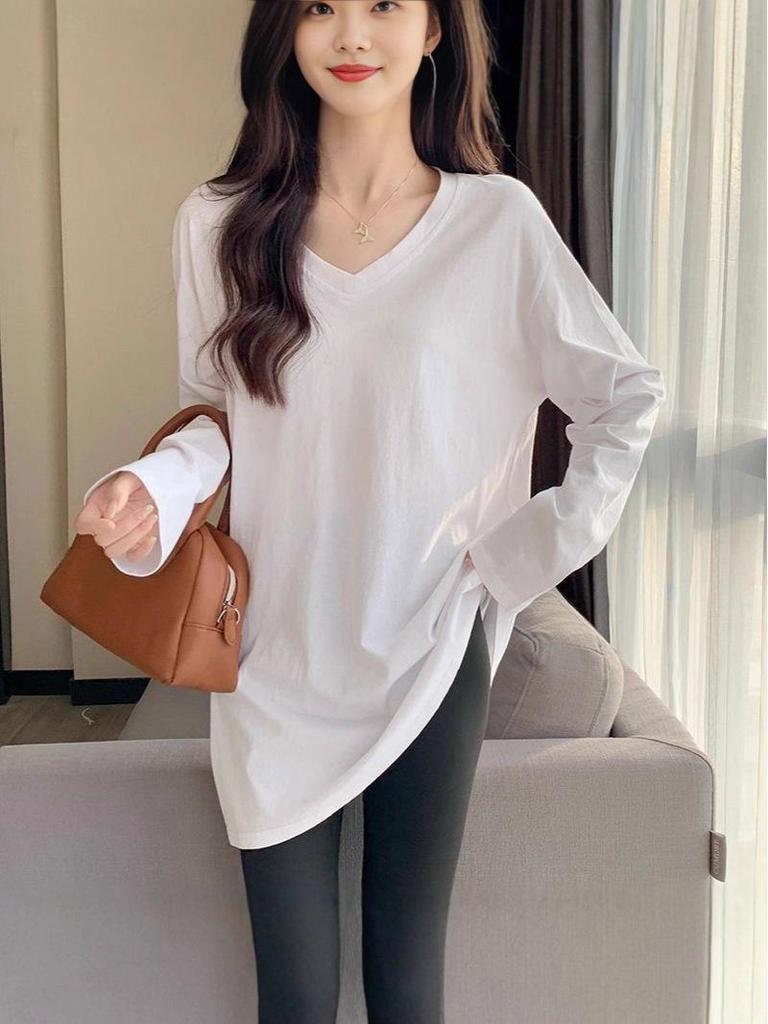 Plus Size Women's Thermal Fleece Long Sleeve Top - Autumn/Winter Warm Base Layer, Solid Color, 200 jin.