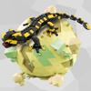 MOC Feuersalamander Bausteine Set Ein Beliebtes Reptil Farbe Kleiner Dinosaurier Idee Tier Bausteine Spielzeug Für Kinder Kinder Geschenke