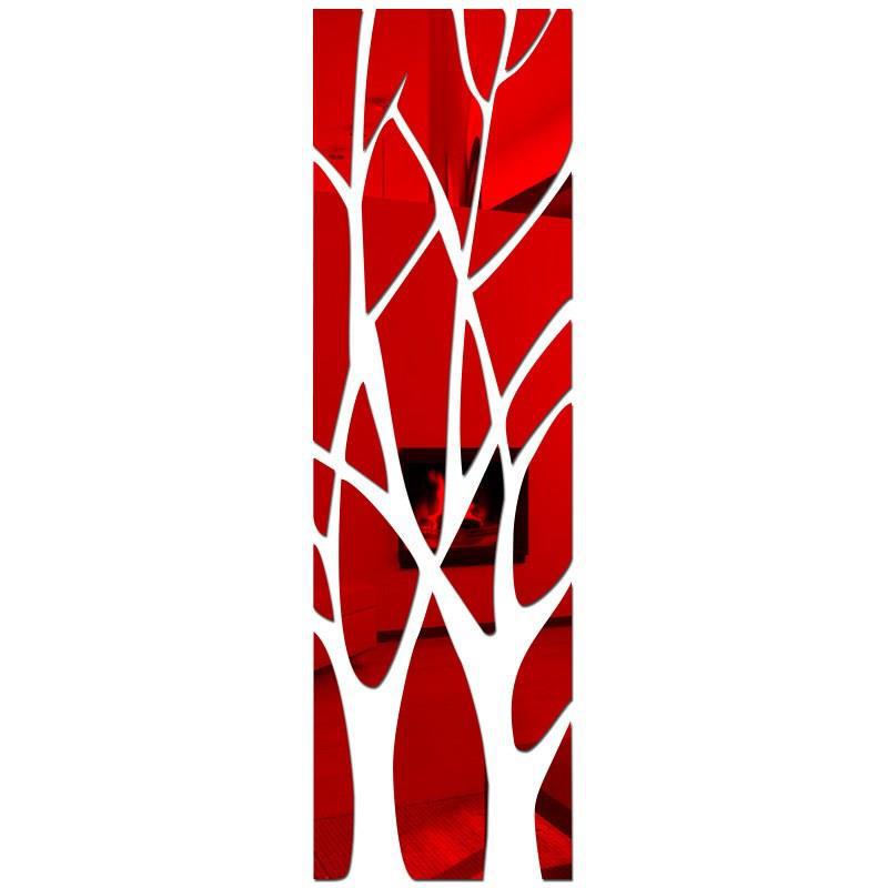 3D Acryl Baumast Spiegel Wandaufkleber für Wohnzimmer, Restaurant und Veranda Dekoration