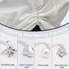 Fashion Accessory 3-in-1 Clothing Clip Heart-Shaped Adjustable Butterfly Hem Clip With Chain No-Sew Cuff Keeper Skirts