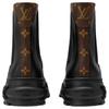 Louis Vuitton Squad Cow Leather Short Chelsea Boots Women's Black 1AICWP
