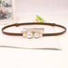 Women's Genuine Leather Waist Chain: Fashionable Korean Style Belt for Dresses, Skirts, Coats, and Sweaters.