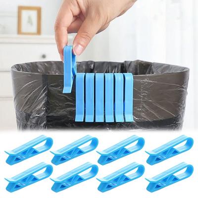 10Pcs Universal Trash Bag Fixed Clip Plastic Garbage Bags Clip Retaining Clamp   Bathroom