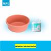 Camellia Red Plastic Basin & 200pc Cotton Swab Set