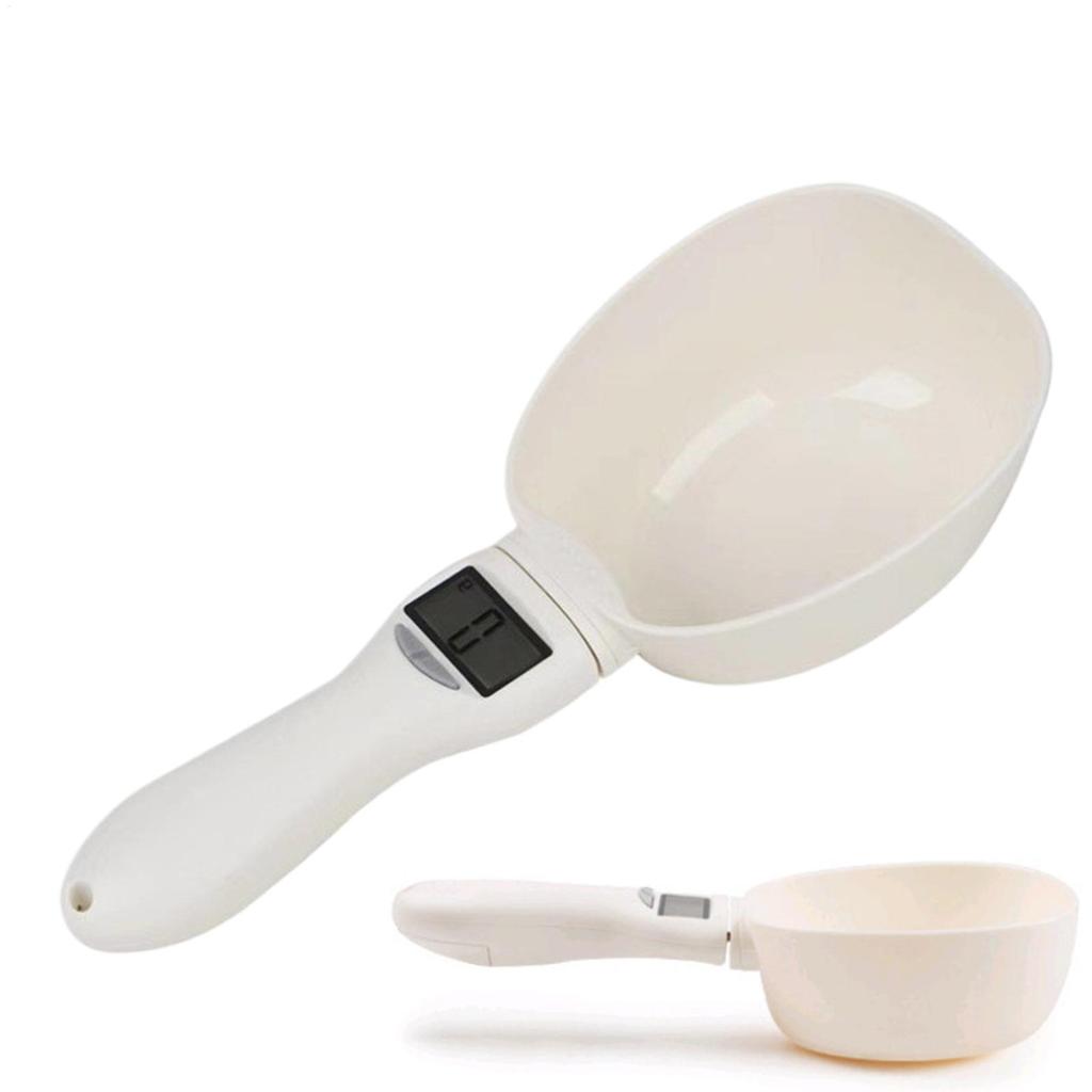 Pet Food Measuring Scoop Electronic Dog Cat Food Measuring Cup Digital Spoon Scale Kitchen Food Scale with LED Display