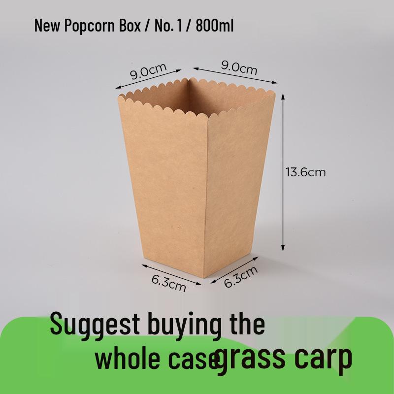 Disposable Kraft Paper French Fries and Snack Box