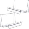 12 PCS Purse Display Stands, Clear Plastic Purse Organizer Holder for Wallets, Clutches, Sunglasses, Perfume, Lipstick, Earrings, Jewelry,