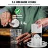 Ice Ball Press, 2.4" Ice Ball Maker, Aircraft Al Alloy Ice Ball Press Kit for 60mm Ice Sphere, Ice Press with Tong and Drip Tray, for Whiskey,