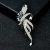Elegant Crystal Brooch, Personalized Suit Accessory, Grand Anti-glare Pin, Diamond-encrusted Brooch