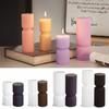 3D Cylindrisk Ljus Silikonform i Nordisk Stil Aromaljus Tillverkning DIY Gips Harts Hantverk Gjutformar Hem Bordsdekor