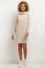 Sweatshirt dress with cowl T376 cappuccino XS