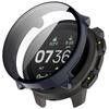 Glass Film with PC Shell for Suunto RUN All-around Bumper Anti-scratch Protective Cover + Screen Protector for Suunto Vertical
