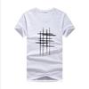 Tops Men Printing Short Sleeve T Shirt Cotton Casual Blouse
