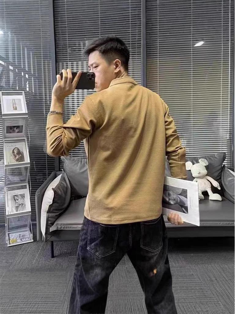 Men's Solid Color Stand Collar Hoodie - Spring/Autumn 2024 Casual Long Sleeve Outerwear