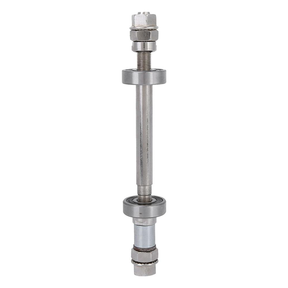 Durable Length 140mm 180mm Bike Wheel Hub Axle 6000 Bearing Sliver Solid Shaft Lever Metal Front Rear Hub Axle Bike Repair
