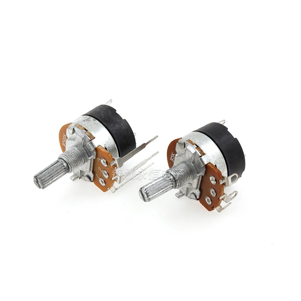2PCS WH138-1 B5K B10K B20K B50K B100K B250K B500K Dimming Speed Potentiometer With Switch