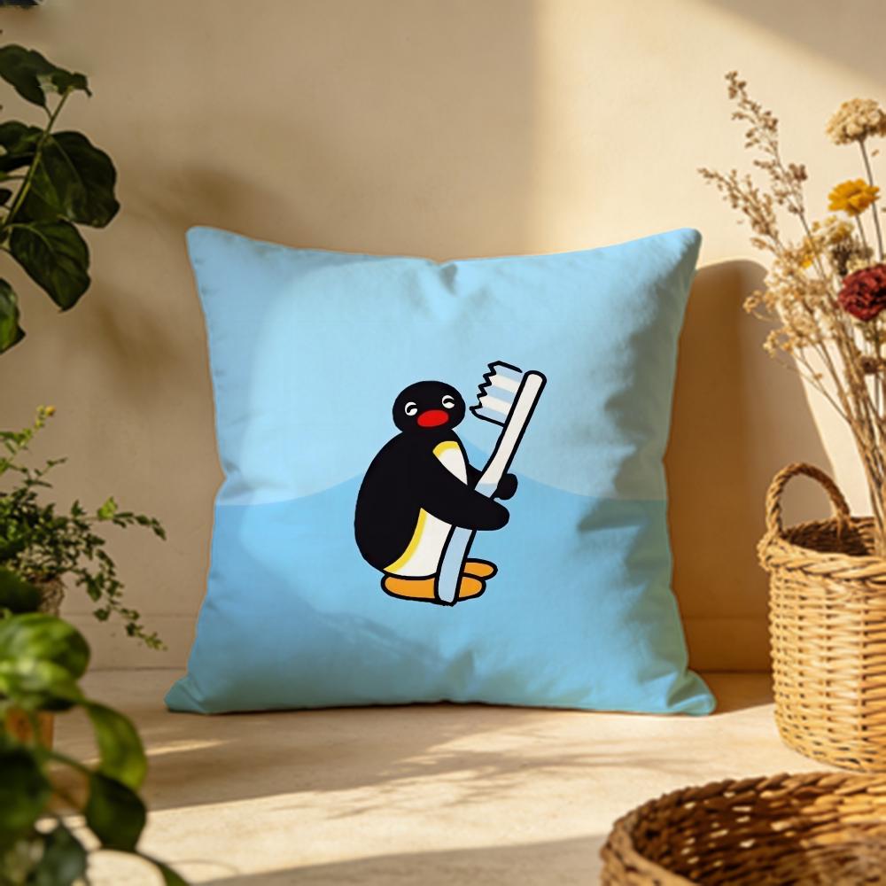 Hot PPinguable Cushion Cover Versatile DoubleSided Pillow Case Fit for Sofa Bed Car Daily Decor