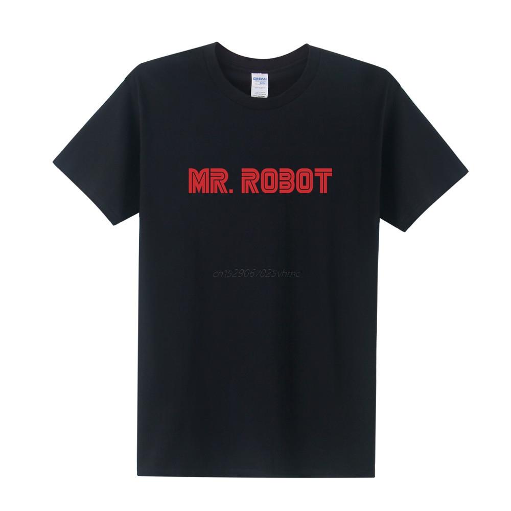New Arrival Men Mr Robot T Shirts Fashion TV Show Robot Men T-shirt Short Sleeve Men Tees Top XS-XXXL 5XL260 S разноцветный